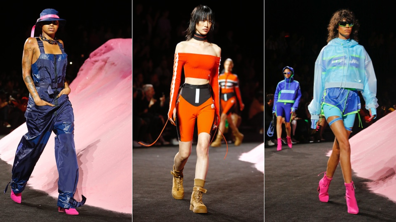 Illustration for article titled Rihanna's Skintight Dirtbike Chic Includes High-Heeled Flip-Flops. What to Do?
